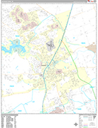 Georgetown  Wall Map Premium Style